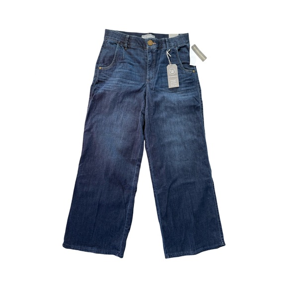 Wit & Wisdom Whitney "Ab"Solution Skyrise Wide Leg Ankle Jeans NWT Size 8 - Picture 4 of 12